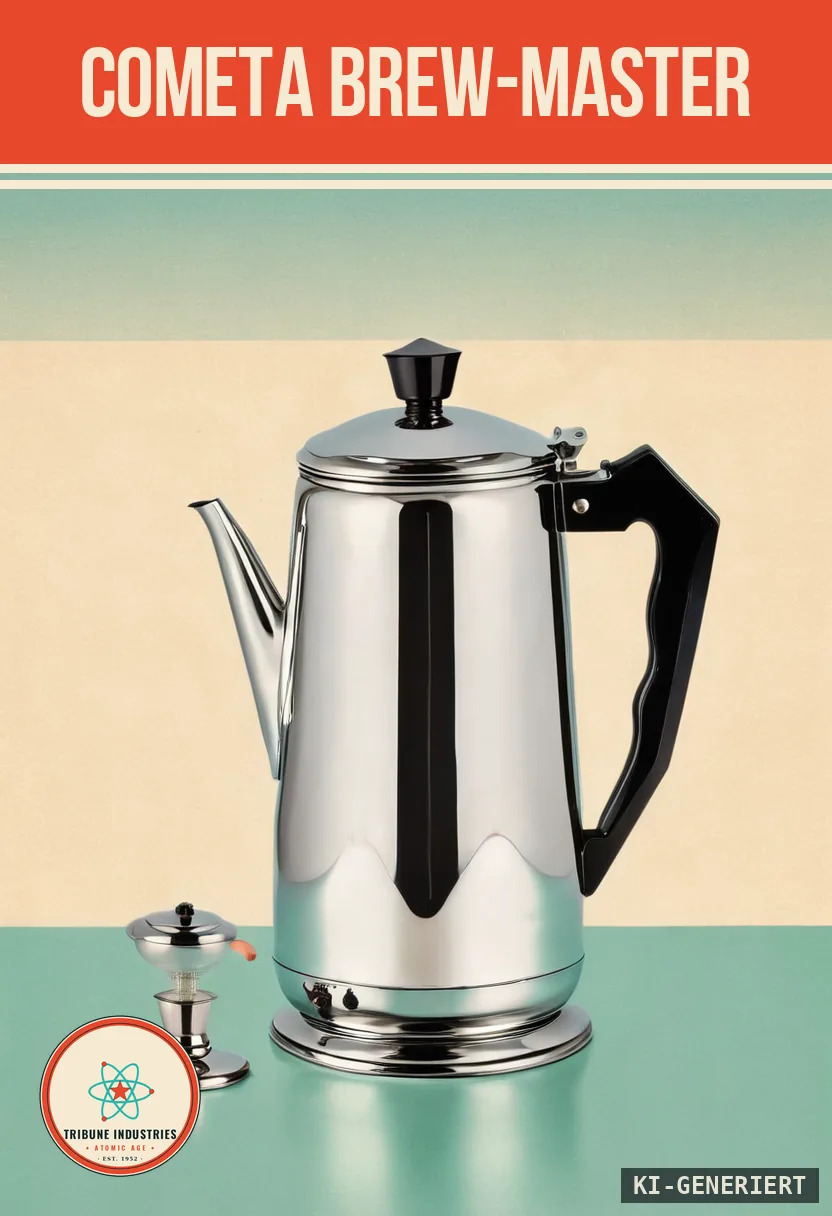 Cometa Brew-Master — Werbebild im Stil der 1950er