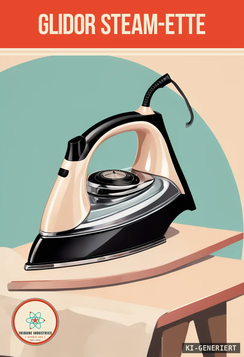 Glidor Steam-Ette — Werbebild im Stil der 1950er