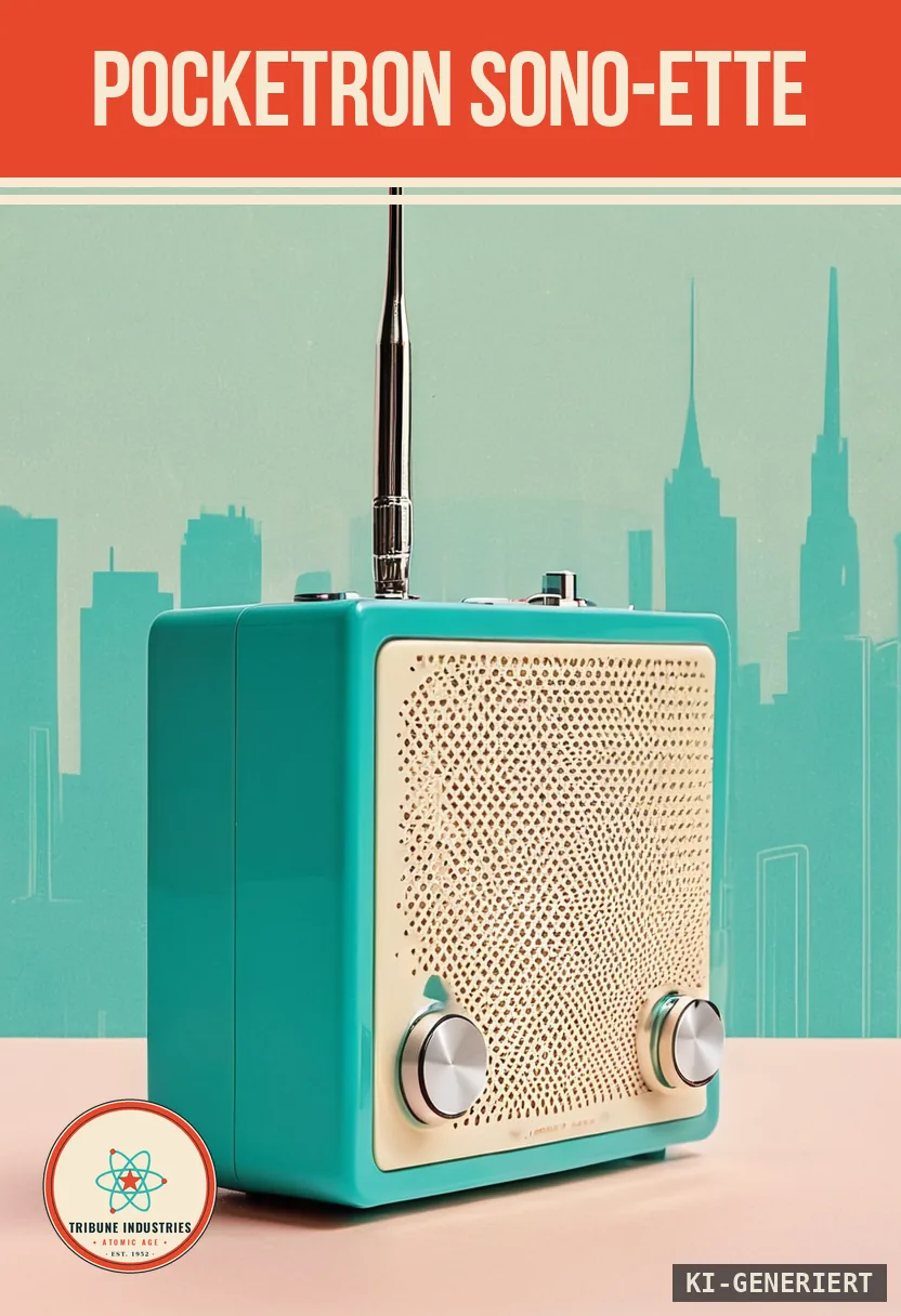 Pocketron Sono-Ette — Werbebild im Stil der 1950er