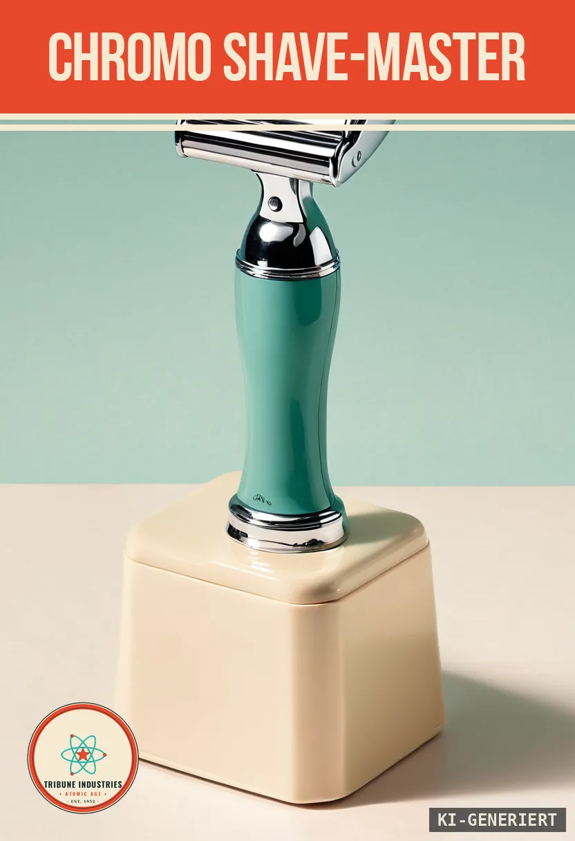Chromo Shave-Master — Werbebild im Stil der 1950er