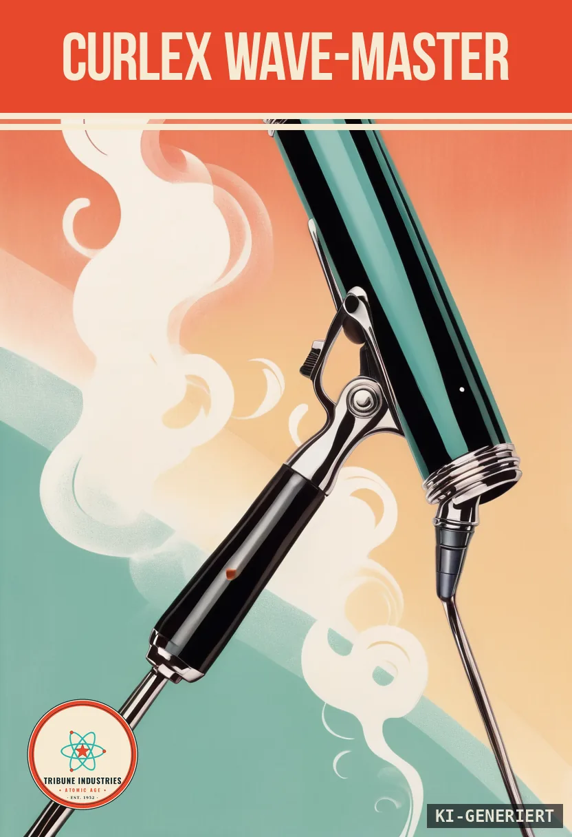 Curlex Wave-Master — Werbebild im Stil der 1950er