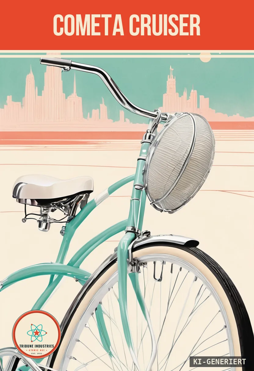 Cometa Cruiser — Werbebild im Stil der 1950er