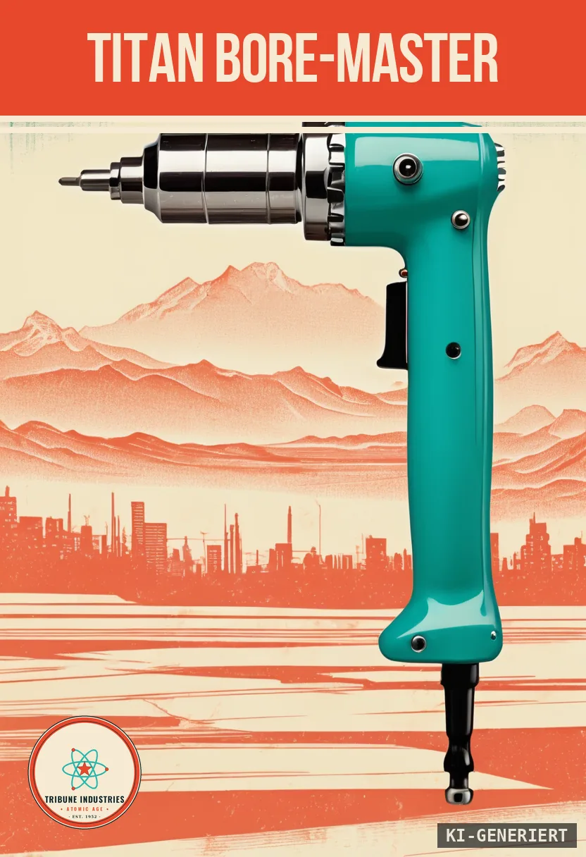 Titan Bore-Master — Werbebild im Stil der 1950er