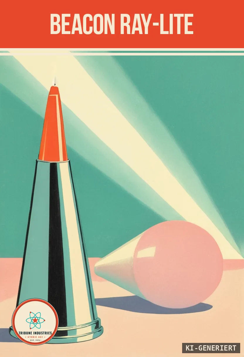 Beacon Ray-Lite — Werbebild im Stil der 1950er