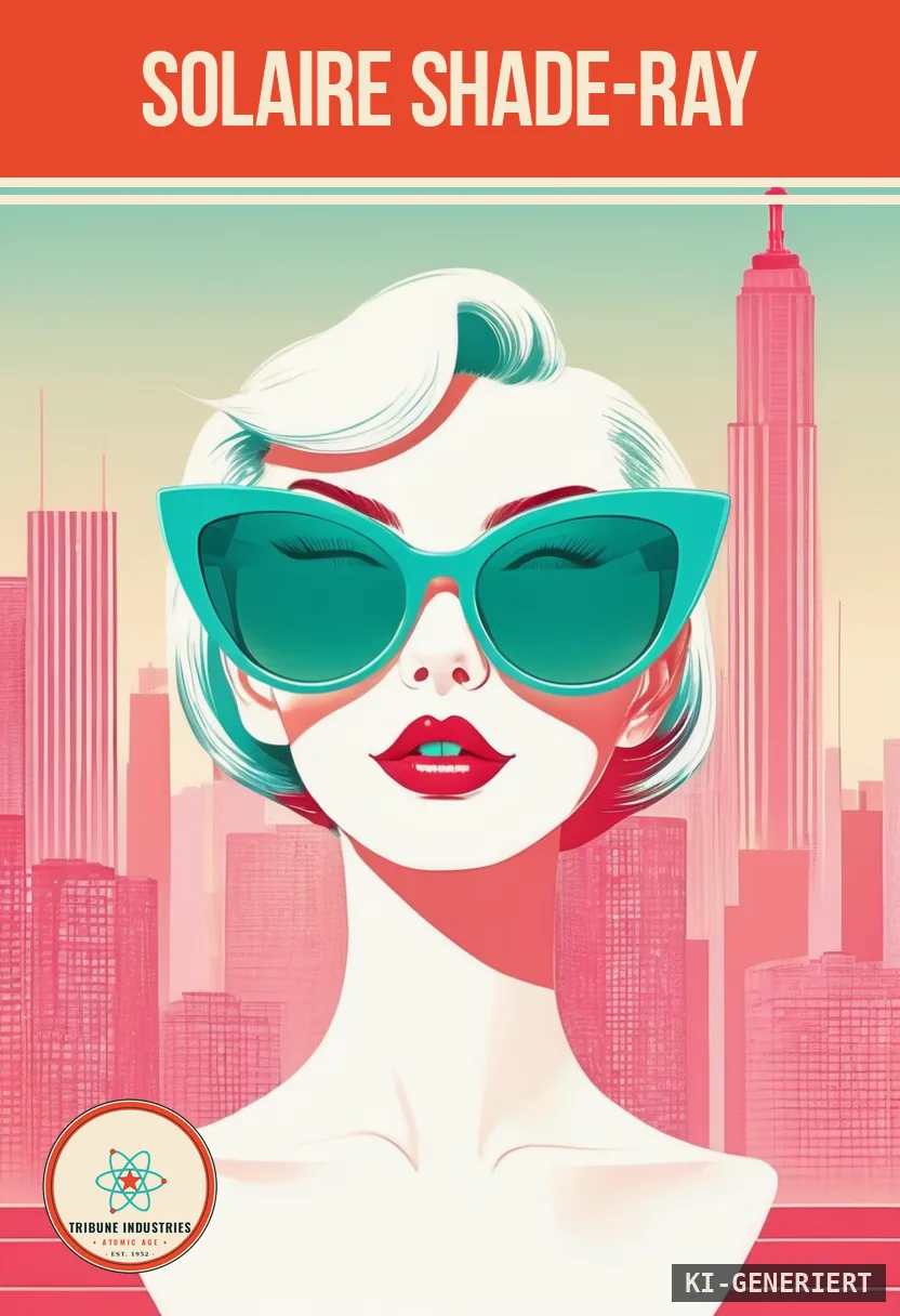 Solaire Shade-Ray — Werbebild im Stil der 1950er